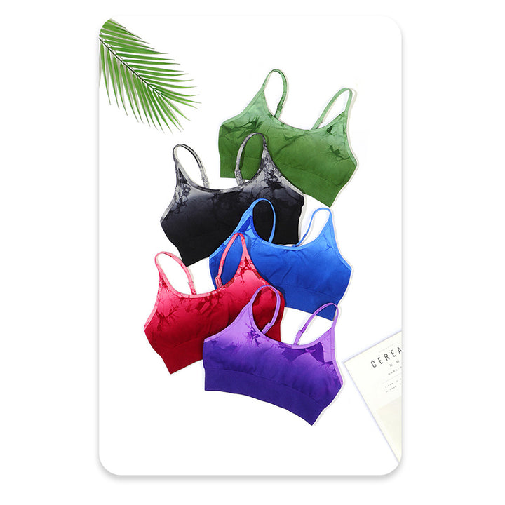 Buddha Stones Lot de 2 débardeurs courts imprimés tie-dye simples pour femmes, pantalons taille haute, tenues de sport, ensembles de yoga - image 15