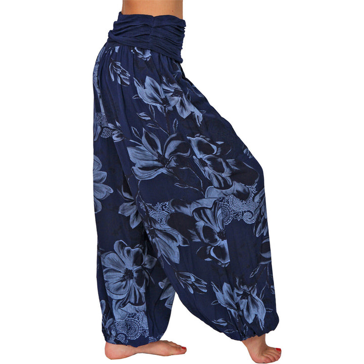 Pantalon de yoga ample à motif de fleurs et de Buddha Stones pour femme - image 26