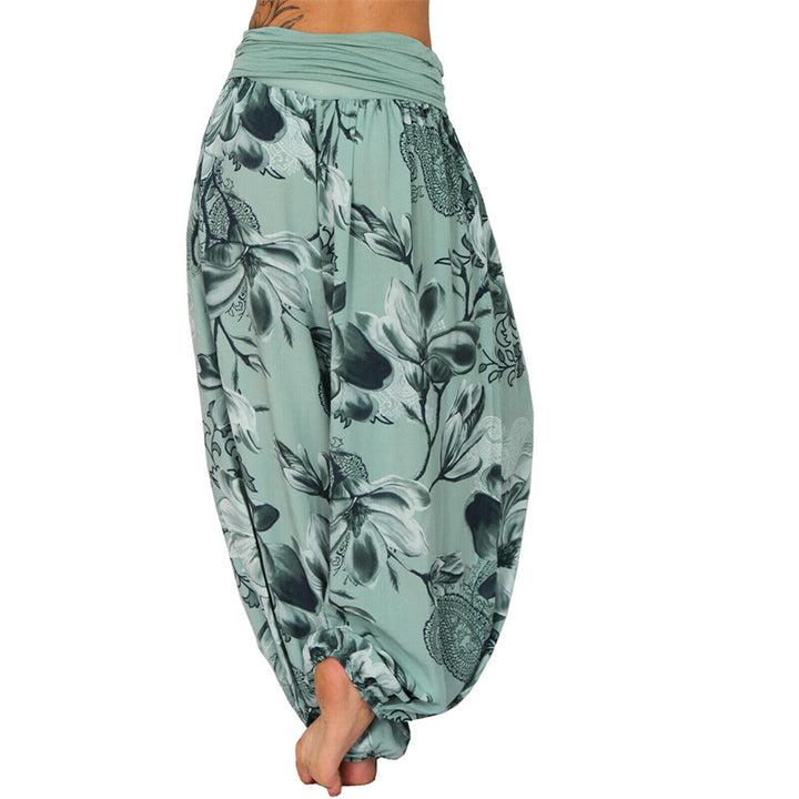 Pantalon de yoga ample à motif de fleurs et de Buddha Stones pour femme - image 30