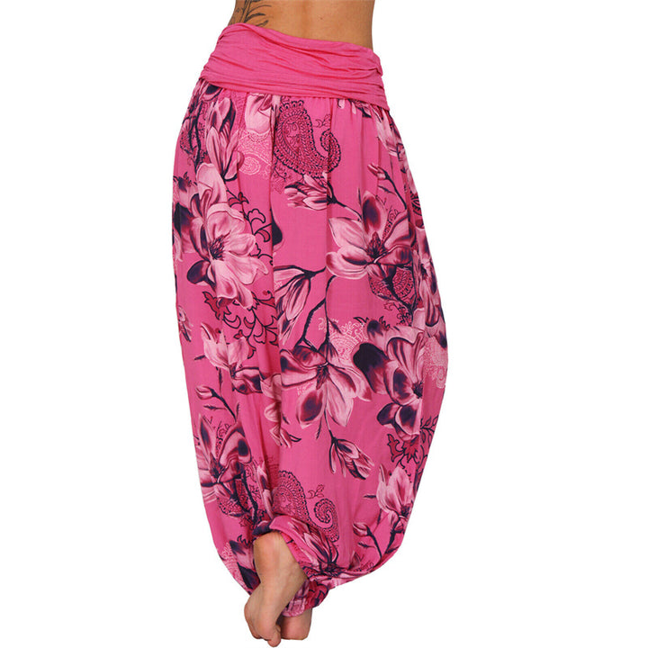 Pantalon de yoga ample à motif de fleurs et de Buddha Stones pour femme - image 2