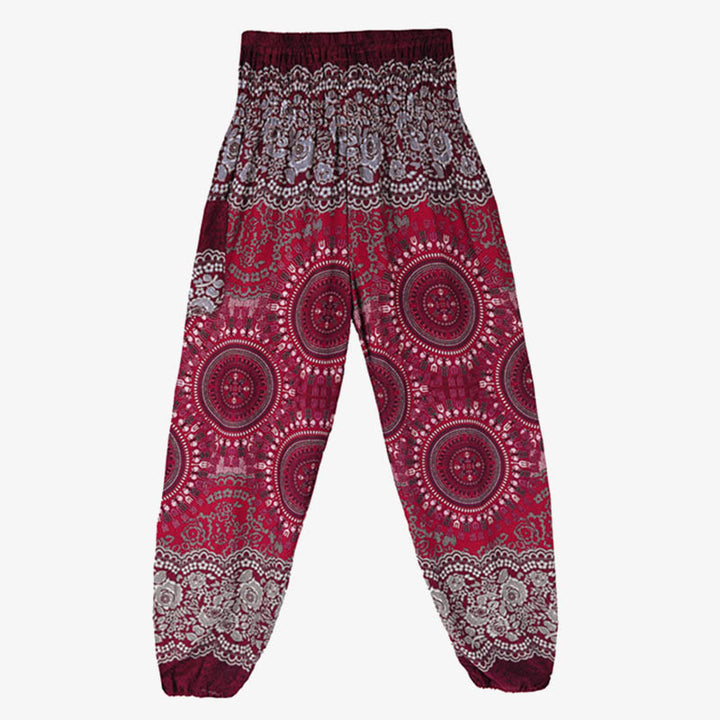 Pantalon de yoga ample style sarouel avec Buddha Stones pour femme - image 27
