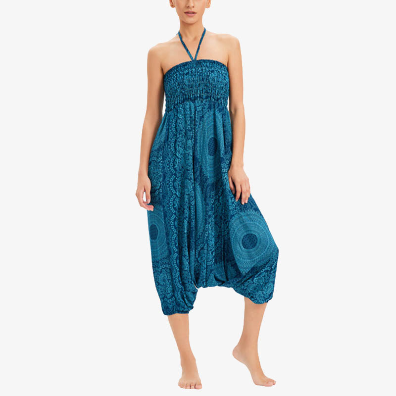 Pantalon de yoga pour femme Buddha Stones et deux styles à porter, style rond, géométrique, ample, décontracté - image 6