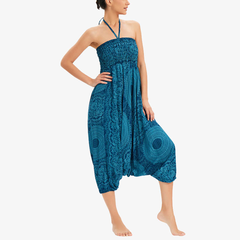 Pantalon de yoga pour femme Buddha Stones et deux styles à porter, style rond, géométrique, ample, décontracté - image 7