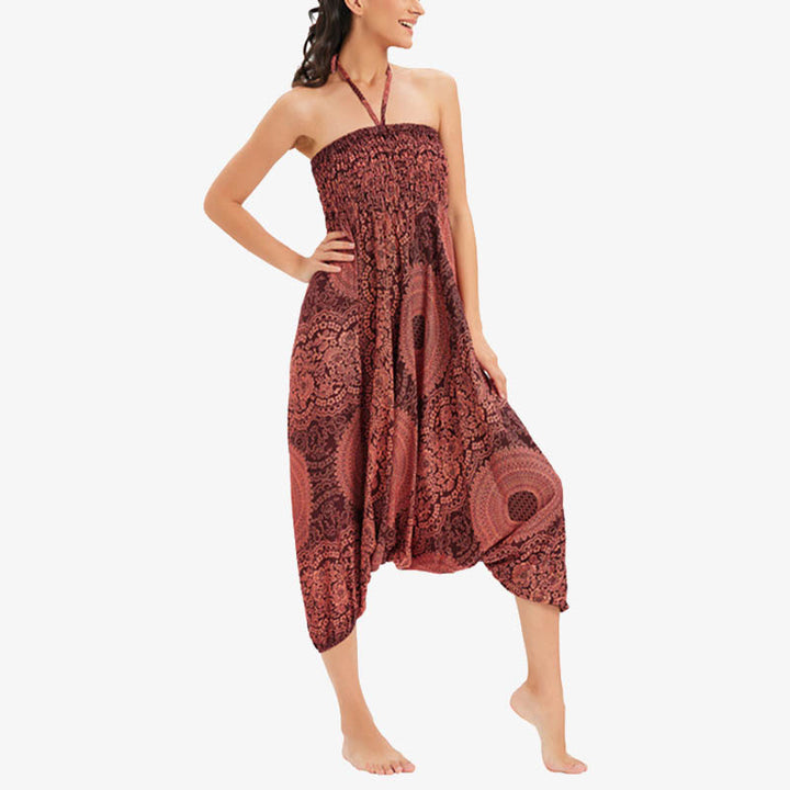 Pantalon de yoga pour femme Buddha Stones et deux styles à porter, style rond, géométrique, ample, décontracté - image 13