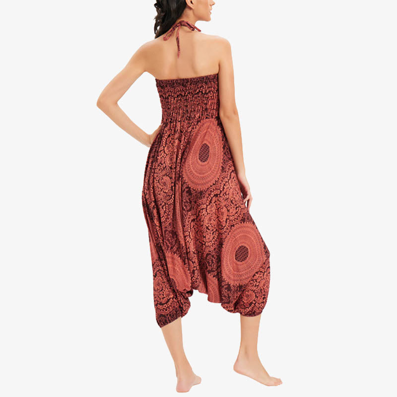 Pantalon de yoga pour femme Buddha Stones et deux styles à porter, style rond, géométrique, ample, décontracté - image 15