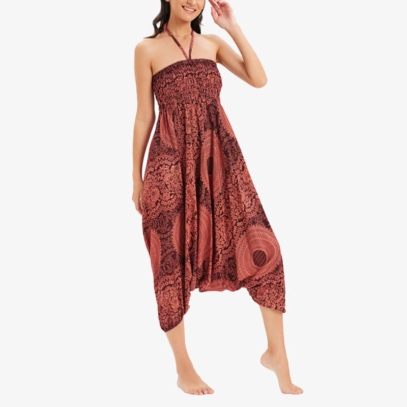 Pantalon de yoga pour femme Buddha Stones et deux styles à porter, style rond, géométrique, ample, décontracté - image 14