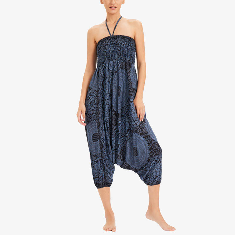 Pantalon de yoga pour femme Buddha Stones et deux styles à porter, style rond, géométrique, ample, décontracté - image 21