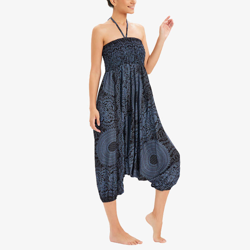 Pantalon de yoga pour femme Buddha Stones et deux styles à porter, style rond, géométrique, ample, décontracté - image 20