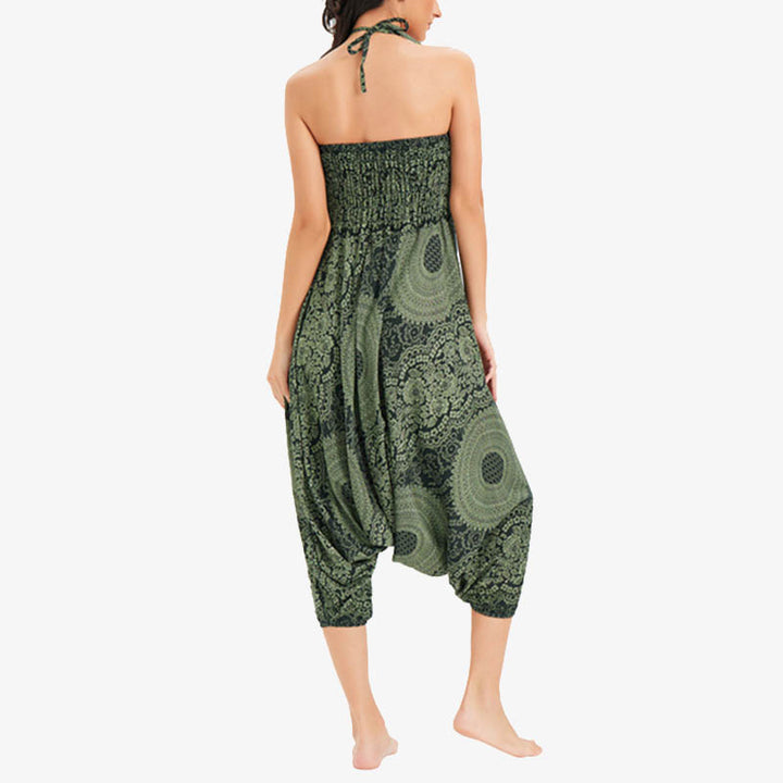 Pantalon de yoga pour femme Buddha Stones et deux styles à porter, style rond, géométrique, ample, décontracté - image 29