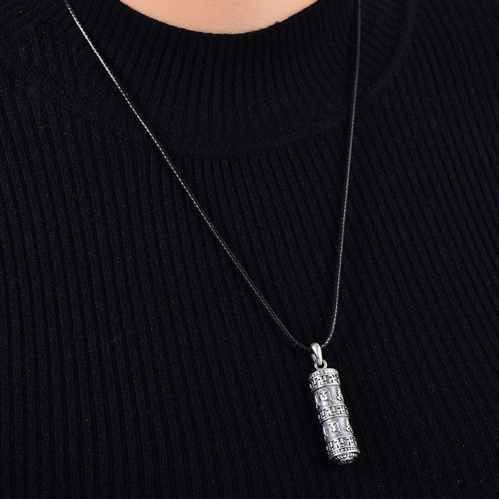 Buddha Stones tibétain Om Mani Padme Hum bouddha croix gammée chance collier pendentif