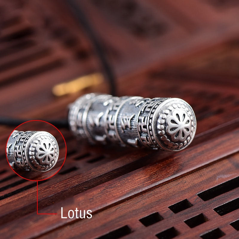 Buddha Stones tibétain Om Mani Padme Hum bouddha croix gammée chance collier pendentif