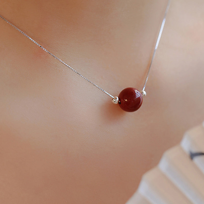 Collier pendentif en argent sterling 925 avec Buddha Stones