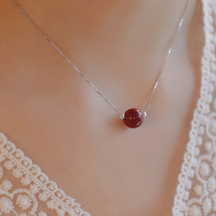 Collier pendentif en argent sterling 925 avec Buddha Stones