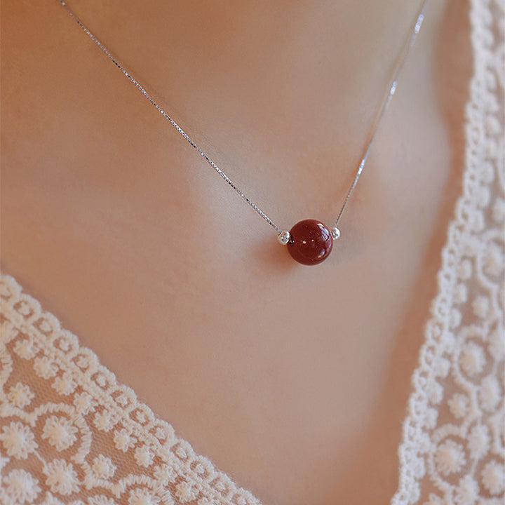 Collier pendentif en argent sterling 925 avec Buddha Stones