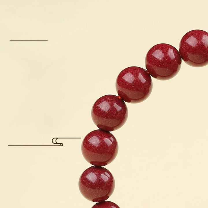 Bracelet de bénédiction des quatre bêtes en argent sterling 925 et cinabre naturel de Buddha Stones - image 17