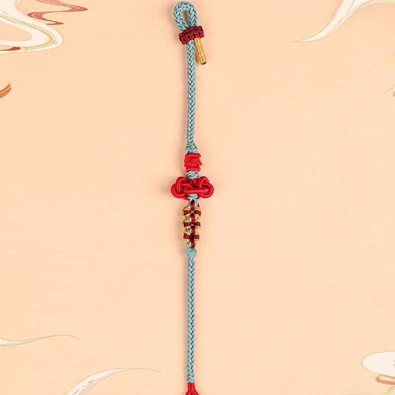 Bracelet en corde tressée fait main avec nœud Wenchang et Buddha Stones