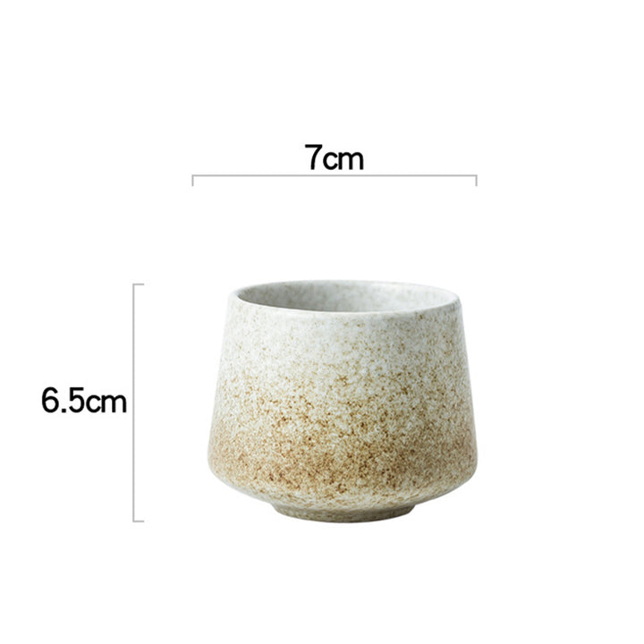 Tasse à café en céramique avec changement de four rétro Buddha Stones , tasse à café expresso pour thé, 200 ml