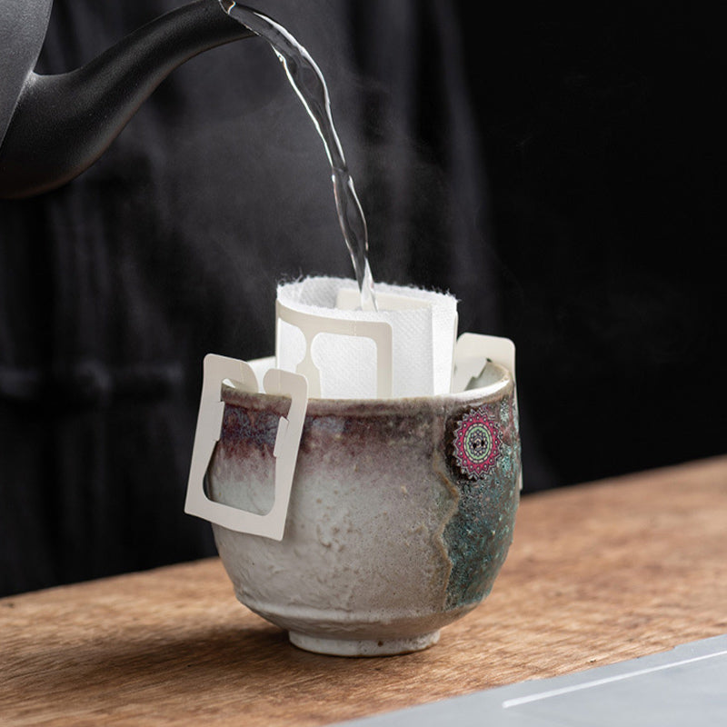 Tasse à café en céramique Buddha Stones Sunflower Kiln Change Tea Latte Espresso Coffee Cup 250ml
