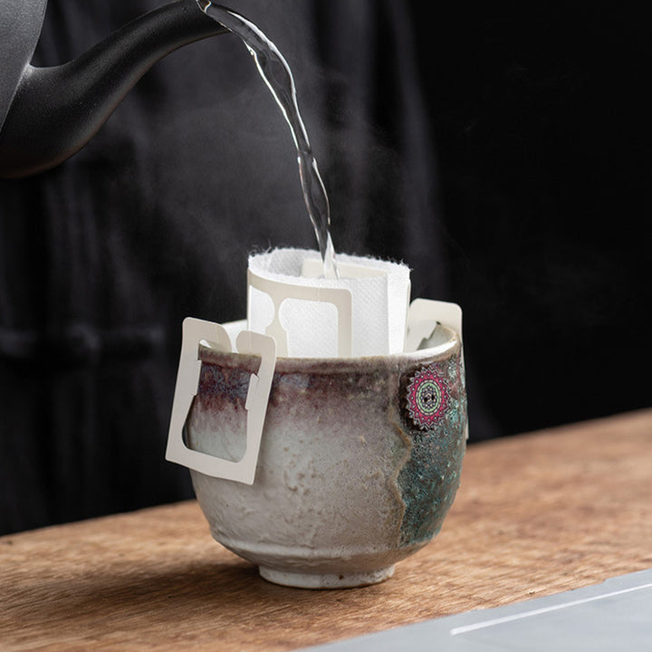 Tasse à café en céramique Buddha Stones Sunflower Kiln Change Tea Latte Espresso Coffee Cup 250ml