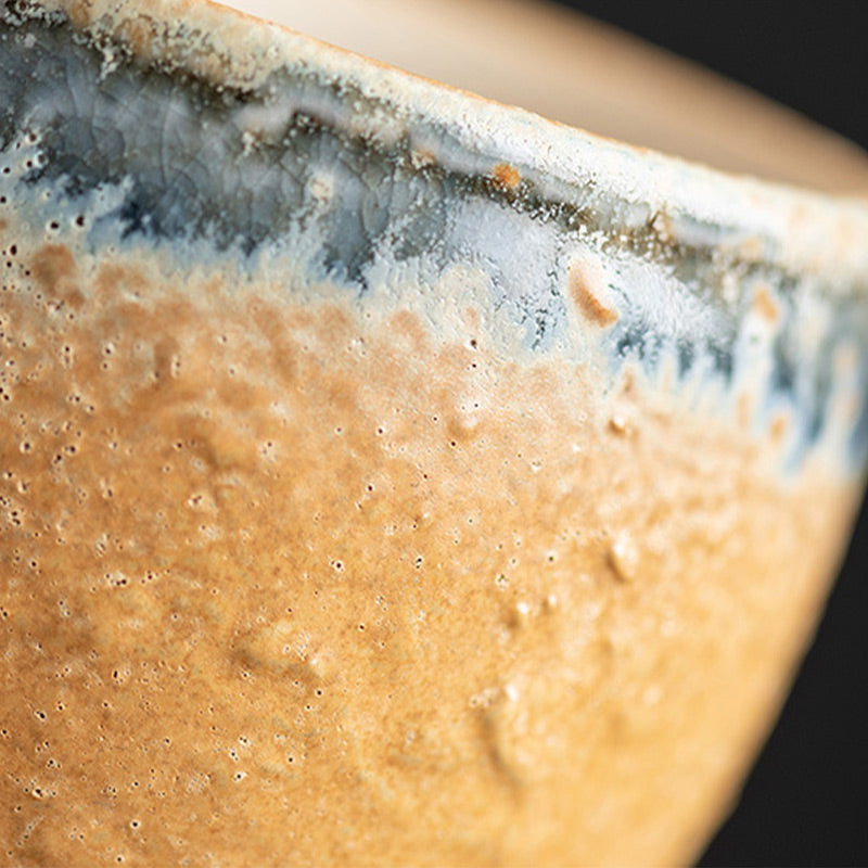 Tasse à café en céramique Buddha Stones Sunflower Kiln Change Tea Latte Espresso Coffee Cup 250ml