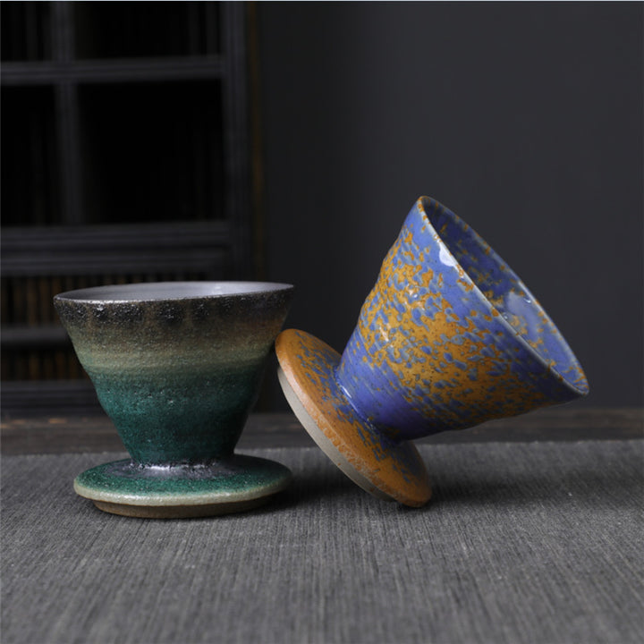 Tasse à café en céramique au design vintage Buddha Stones , tasse à thé, expresso, 150 ml