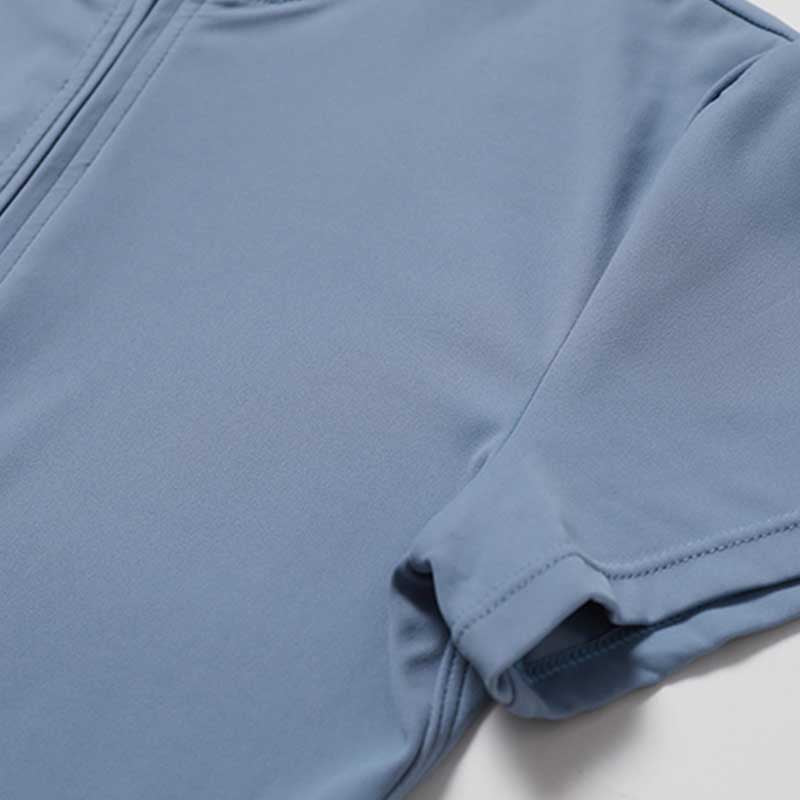 Combinaison à manches courtes et fermeture éclair en Buddha Stones femme, combinaison de sport, de fitness, de yoga - image 9