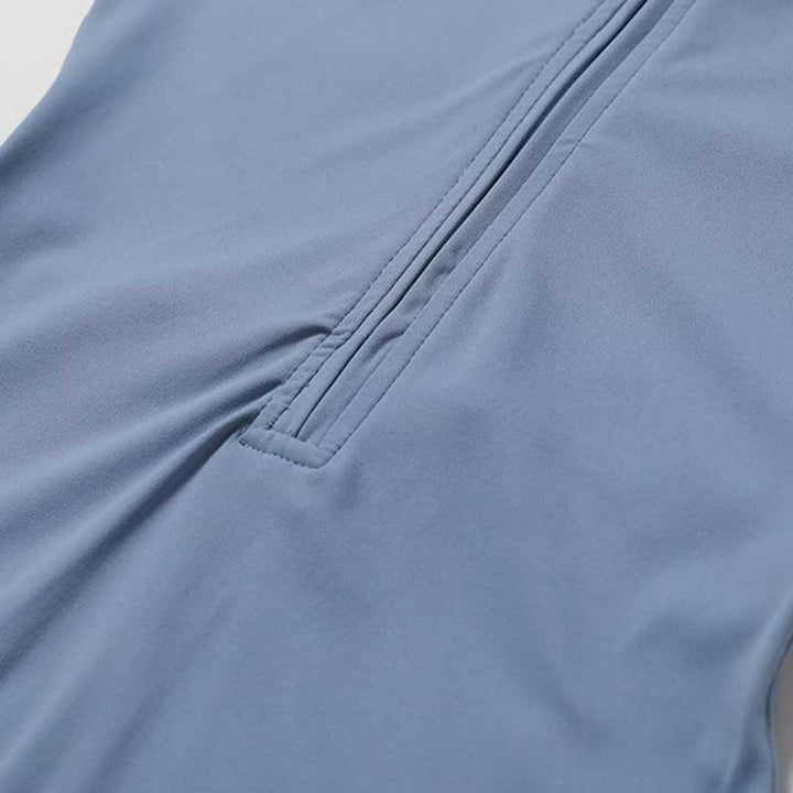 Combinaison à manches courtes et fermeture éclair en Buddha Stones femme, combinaison de sport, de fitness, de yoga - image 10