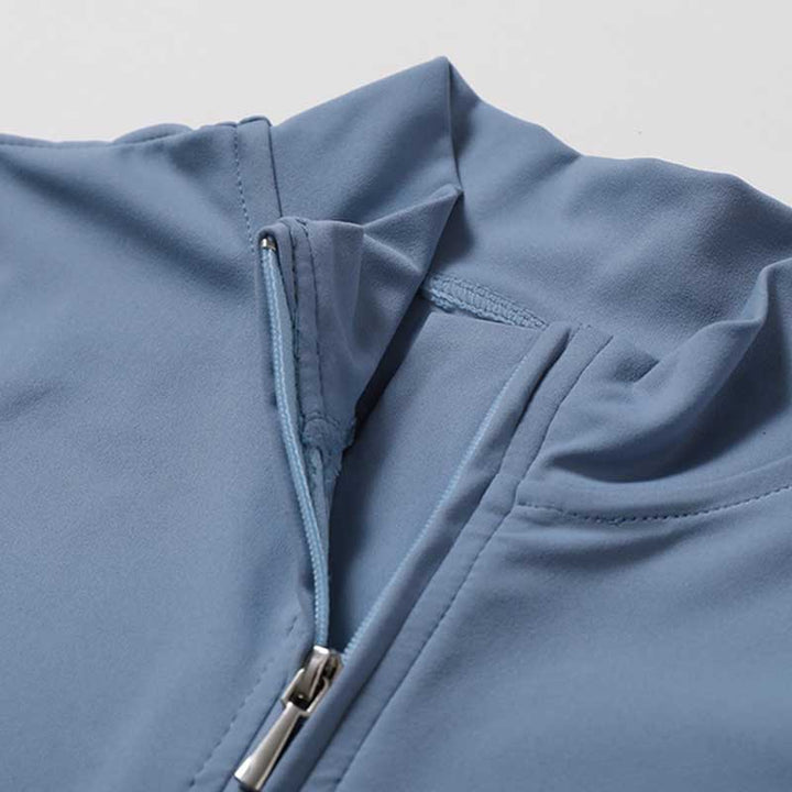 Combinaison à manches courtes et fermeture éclair en Buddha Stones femme, combinaison de sport, de fitness, de yoga - image 11