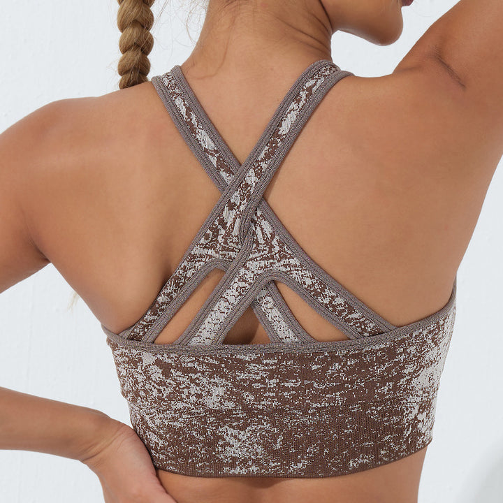 Débardeur court de fitness sans couture Buddha Stones, leggings taille haute, pantalons de sport, de gym, de yoga
