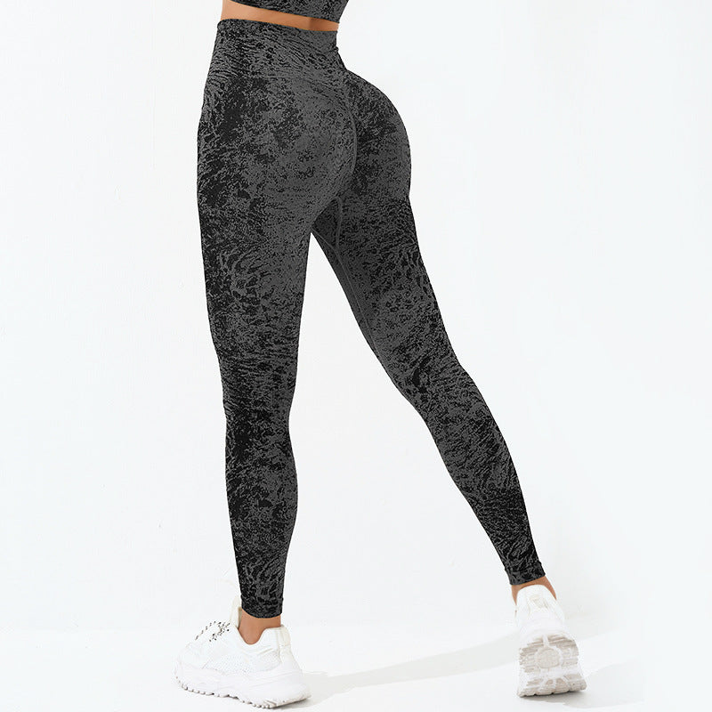 Débardeur court de fitness sans couture Buddha Stones, leggings taille haute, pantalons de sport, de gym, de yoga - Guêtres - Noir - US6，UK/AU10，EU38 (L)  - image 25