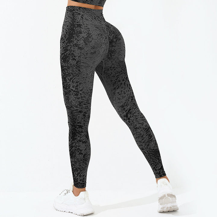 Débardeur court de fitness sans couture Buddha Stones, leggings taille haute, pantalons de sport, de gym, de yoga - Guêtres - Noir - US6，UK/AU10，EU38 (L)  - image 25
