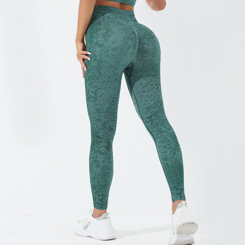 Débardeur court de fitness sans couture Buddha Stones, leggings taille haute, pantalons de sport, de gym, de yoga - Guêtres - Vert - US6，UK/AU10，EU38 (L)  - image 26