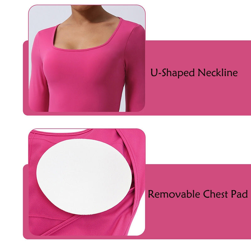 Combinaison dos nu à manches longues pour femmes Buddha Stones Sports Fitness Yoga Body - image 9