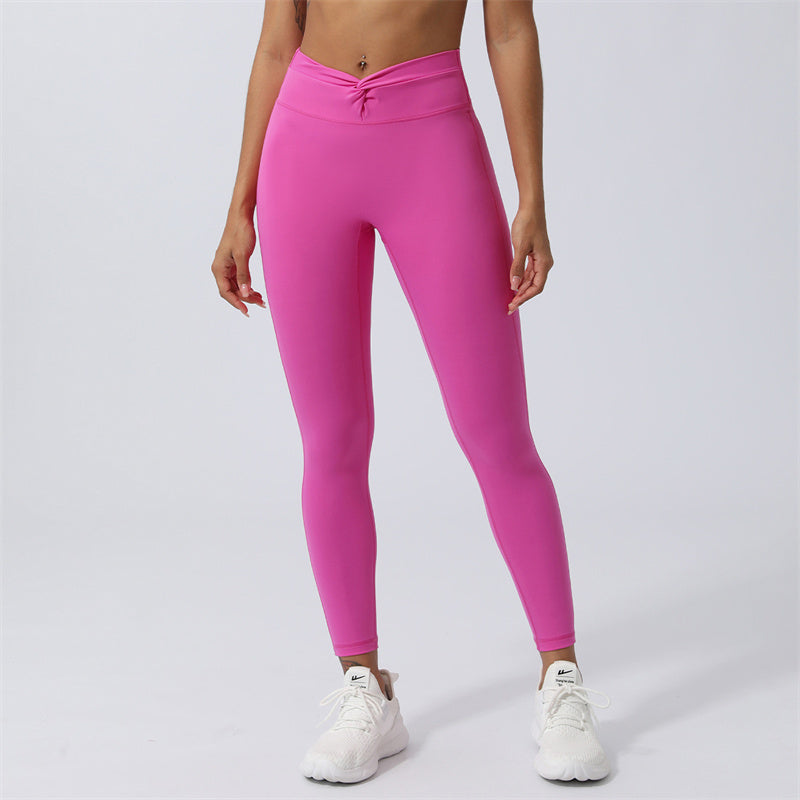 Buddha Stones Femmes Entraînement À Manches Longues Croisé Dos Nu Haut T-shirt Leggings Sports Fitness Yoga Tenue - Pantalon - Rose - US8-10，UK/AU12-14，EU40-42 (XL) - image 38