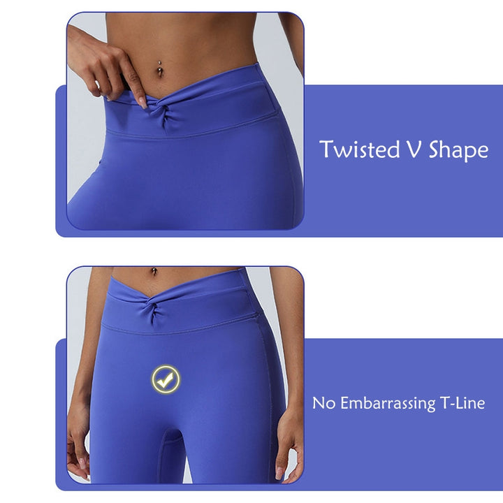 Buddha Stones Femmes Entraînement À Manches Longues Croisé Dos Nu Haut T-shirt Leggings Sports Fitness Yoga Tenue - image 33