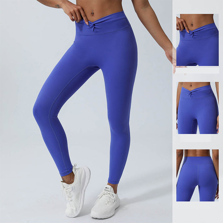Buddha Stones Femmes Entraînement À Manches Longues Croisé Dos Nu Haut T-shirt Leggings Sports Fitness Yoga Tenue - image 32