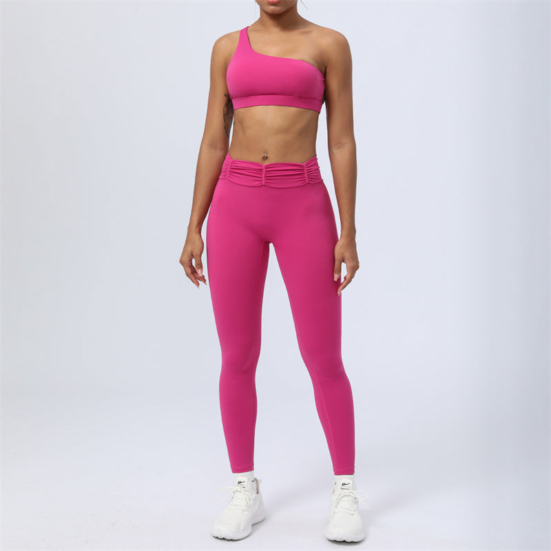 Ensemble de 2 pièces de Buddha Stones , haut dos nu, soutien-gorge, short, leggings, pantalon, tenue de fitness et de yoga - Rose rouge - Ensemble 2 pièces (haut et pantalon) - US12，UK/AU16，EU44 (2XL) - image 22