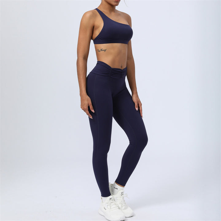 Ensemble de 2 pièces de Buddha Stones , haut dos nu, soutien-gorge, short, leggings, pantalon, tenue de fitness et de yoga - Bleu - 2 pièces (haut et pantalon) - US12，UK/AU16，EU44 (2XL) - image 28