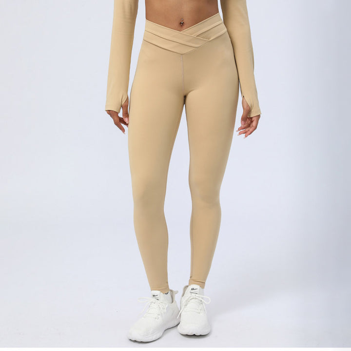 Ensemble de 2 pièces de Buddha Stones à manches longues, haut dos nu, soutien-gorge, leggings, pantalon, tenue de fitness et de yoga