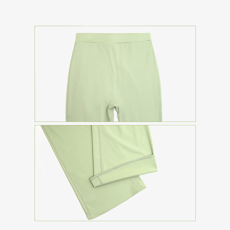 Buddha Stones Haut à manches longues et dos nu avec bretelles et soutien-gorge Pantalon évasé Tenue de fitness et de yoga - image 5