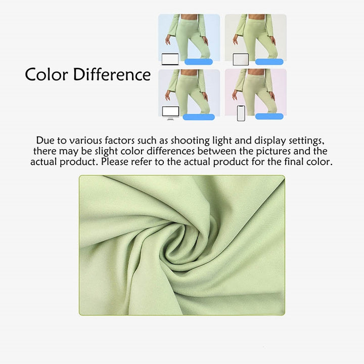 Buddha Stones Haut à manches longues et dos nu avec bretelles et soutien-gorge Pantalon évasé Tenue de fitness et de yoga - image 7