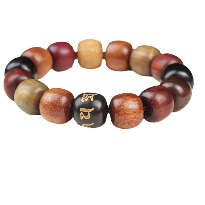 Buddha Stones Tibet Divers Bois Bracelet de Pureté Om Mani Padme Hum