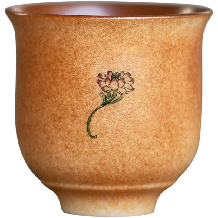 Buddha Stones Petites fresques de Dunhuang Tasse à thé en céramique Lotus Tasse à thé Kung Fu 90 ml