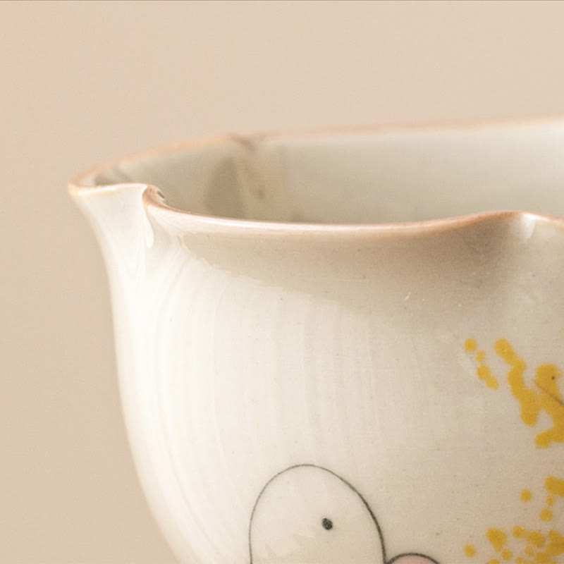 Tasse à thé en céramique peinte à la main en forme de lapin Osmanthus de petite taille avec Buddha Stones Tasse à thé Kung Fu 40 ml