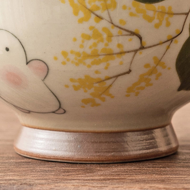 Tasse à thé en céramique peinte à la main en forme de lapin Osmanthus de petite taille avec Buddha Stones Tasse à thé Kung Fu 40 ml