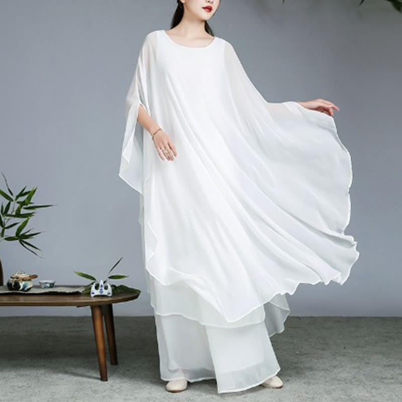 Robe mi-longue à motif simple Buddha Stones , pantalon à jambe large, vêtements de méditation, de pratique spirituelle zen, de yoga et de danse - image 4