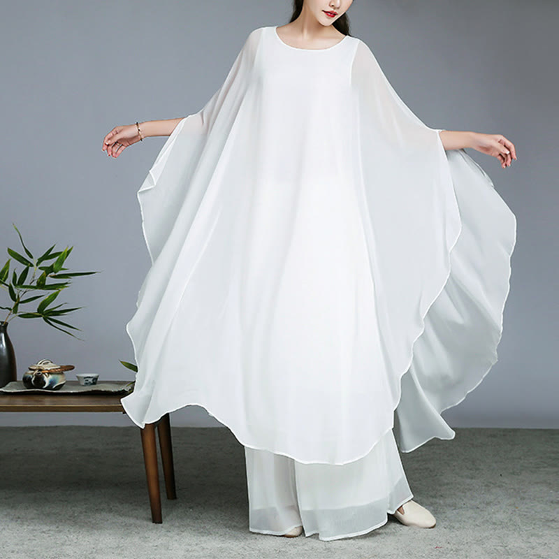 Robe mi-longue à motif simple Buddha Stones , pantalon à jambe large, vêtements de méditation, de pratique spirituelle zen, de yoga et de danse - image 1