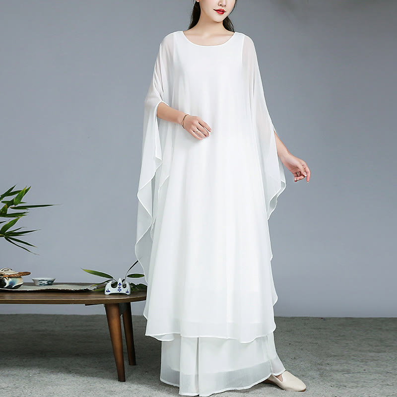 Robe mi-longue à motif simple Buddha Stones , pantalon à jambe large, vêtements de méditation, de pratique spirituelle zen, de yoga et de danse - image 2