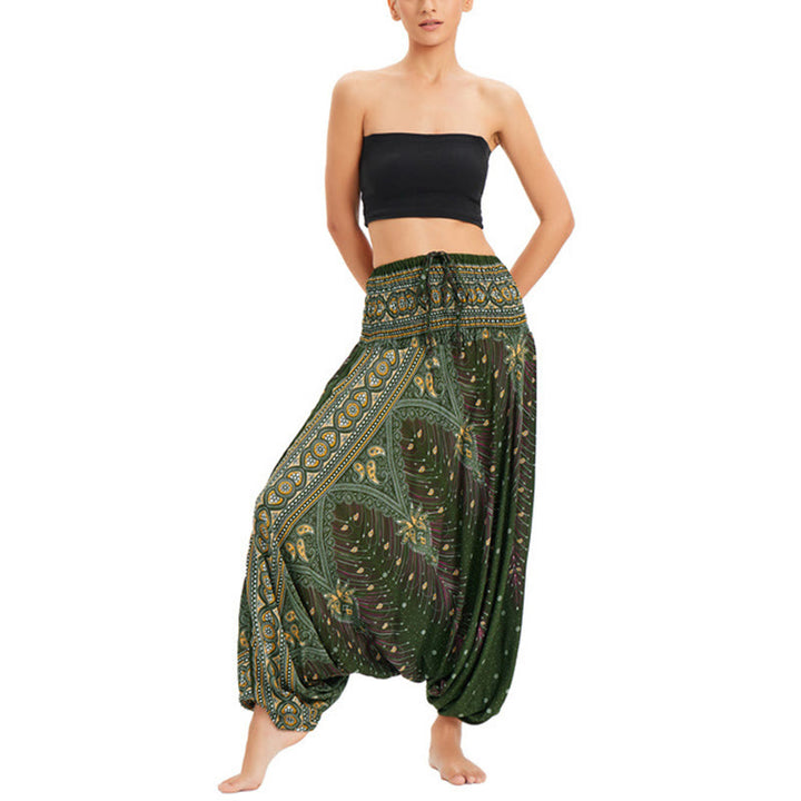 Pantalon Buddha Stones à deux styles - Vert foncé - US2-12, UK/AU6-16, EU34-44 (F) - image 13