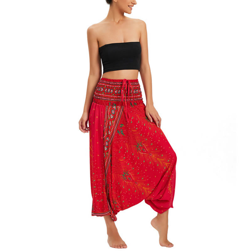 Pantalon Buddha Stones à deux styles - Rouge - US2-12, UK/AU6-16, EU34-44 (F) - image 19